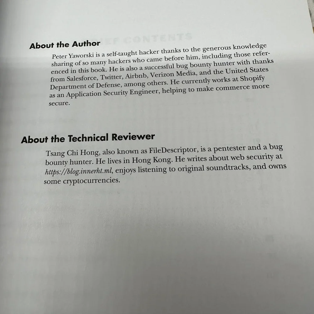 Real-World Bug Hunting Field Guide to Web Hacking Peter Yaworski No Starch Press